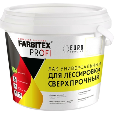 Универсальный лак для лессировки FARBITEX (сверхпрочный; 3 л) 4300008119