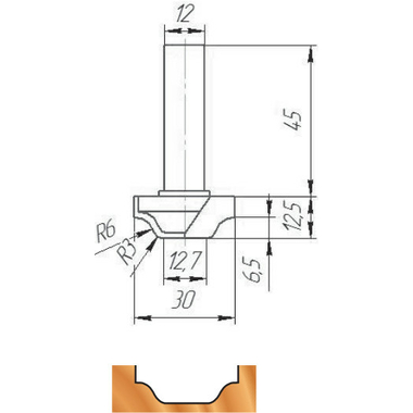 Фреза ФК 0910 МебельДрев 4627198886283