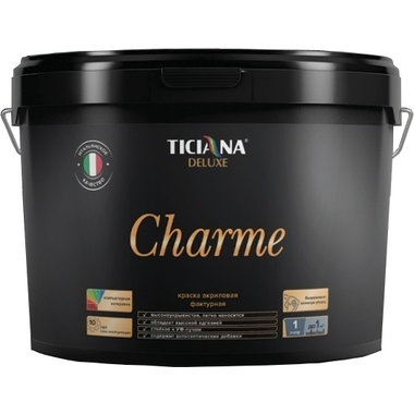 Фактурная акриловая краска Ticiana DeLuxe Charme 2.2 л 4300002988