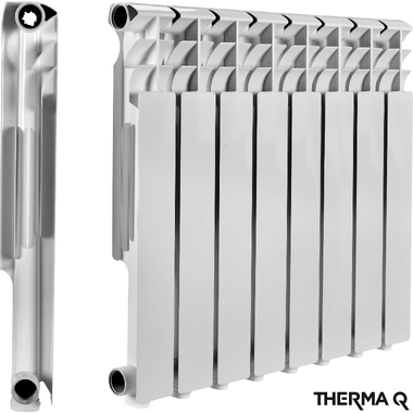 Алюминиевый радиатор МЕТАЛЛСЕРВИС THERMA Q1 500/80 8 секций 1223459