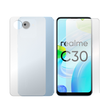 Гидрогелевая пленка LuxCase для Realme C30 Transparent 0.14mm Front&Back 92689