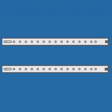 Направляющие для горизонтальных разделителей DKC, Г=145мм, 2шт. R5SOE145