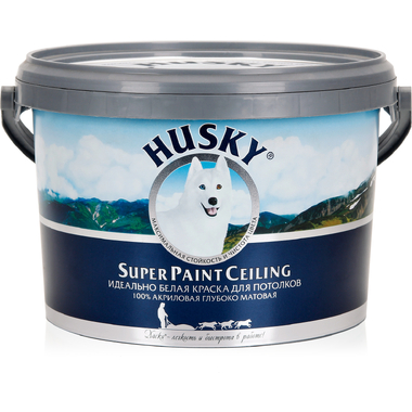 Краска потолочная HUSKY SUPER PAINT CELING 2,5 л 30564