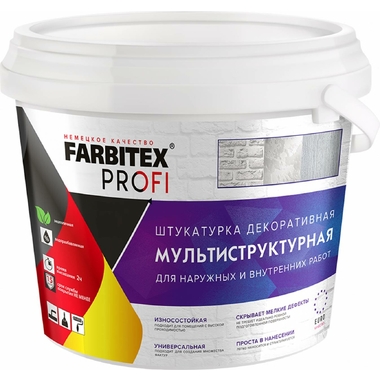 Декоративная штукатурка FARBITEX (мультиструктурная; 2.5 л) 4300007990