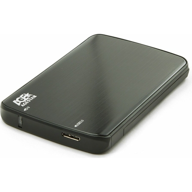 Внешний корпус AgeStar USB 3.0 2.5" SATA, алюминий, черный, безвин. констр. 3UB2A12-6G (BLACK)