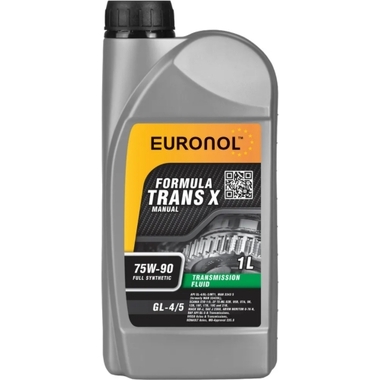 Трансмиссионное масло EURONOL TRANS X 75w-90, GL-4/5, 1 л 80062