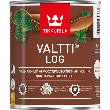 Антисептик для дерева TIKKURILA Валтти Log тик, 0.9 л 51996