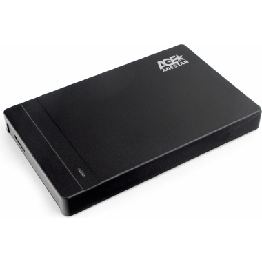 Внешний корпус AgeStar USB 3.0 2.5" SATAIII HDD/SSD, пластик, чёрный UASP, 3UB2P3 (BLACK)