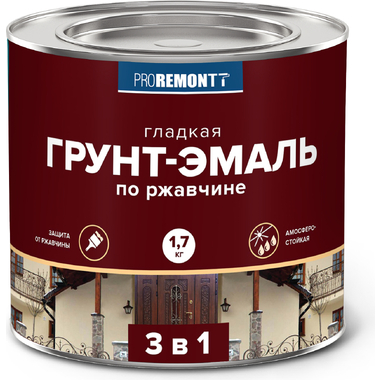 Грунт-эмаль Proremontt 3 в 1 зеленая, 1.7 кг Лк-00012395