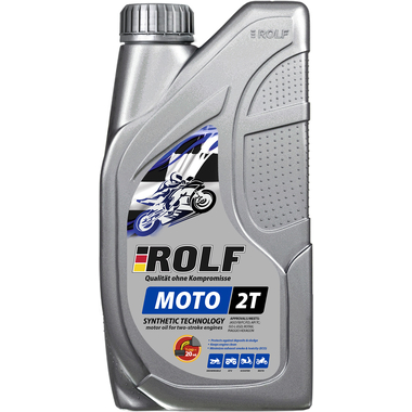 Масло моторное полусинтетическое MOTO 2T пластик 1 л Rolf 322663