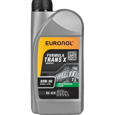 Трансмиссионное масло EURONOL TRANS X 80w-90, GL-4/5, 1 л 80212