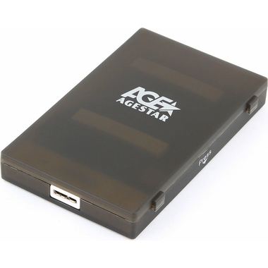 Внешний корпус AgeStar USB 3.0 2.5" SATAIII HDD/SSD, 3UBCP1-6G (BLACK)