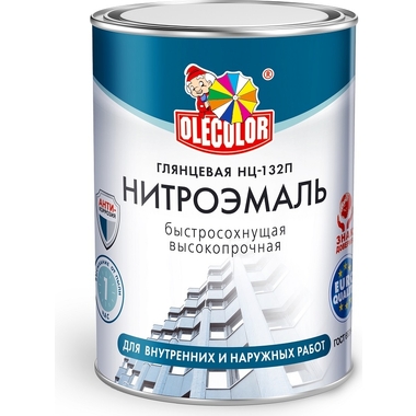 Эмаль OLECOLOR НЦ-132П желтый, 0.7 кг 4100000054