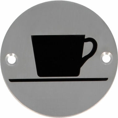 Информационная табличка Amig Кафе нержавеющая сталь 27-75