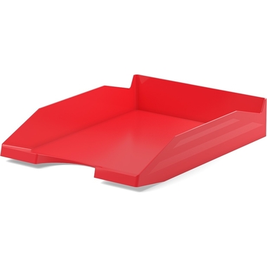Лоток для бумаг ErichKrause Office Classic пластиковый, красный 53246