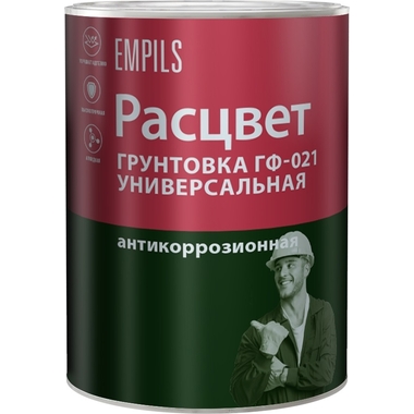 Универсальная грунтовка ГФ-021 Расцвет белая, 0.9 кг 4438