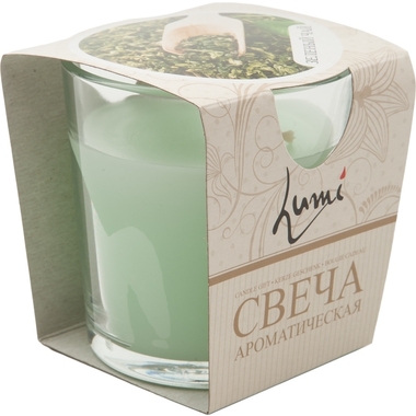 Ароматическая свеча Lumi Зеленый чай стекло 5080109