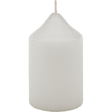 Свеча бочонок Антей Candle 70x120 мм, цвет белый 50741020