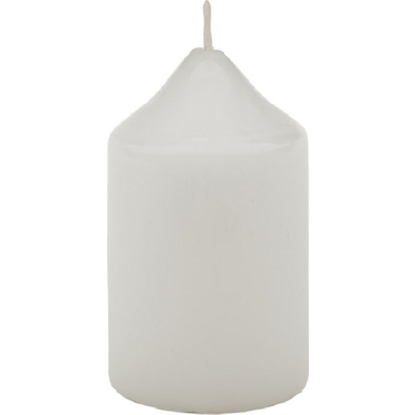 Свеча Антей Candle бочонок 50x100 мм, цвет: белый 5070820