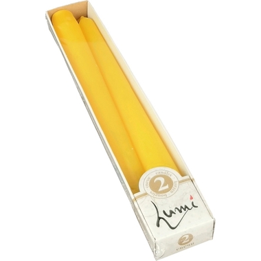 Античная свеча Lumi 22x250 мм, цвет: желтый, 2 шт 5070651