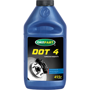 Тормозная жидкость OILRIGHT DOT-4, 455 г 2646