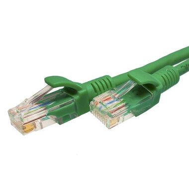 Патч-корд SUPRLAN, U/UTP Cat.5e 4x2 26AWG /7x0.16mm/ Cu LSZH зеленый 5м 10-0160