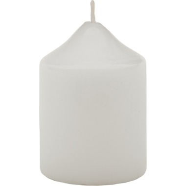 Свеча Антей Candle бочонок 40x60 мм, цвет: белый 5070932