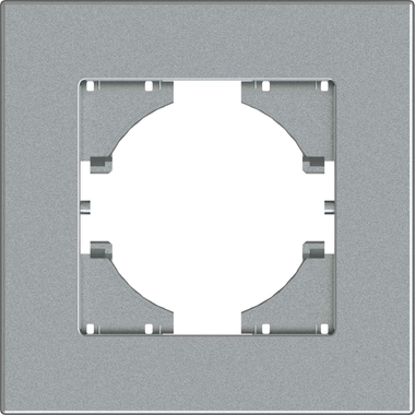 Рамка GUSI Electric City 1-местная, цвет серебро C1111-004