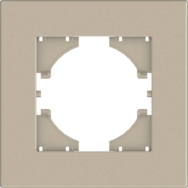 Рамка GUSI Electric City 1-местная, цвет шампань C1111-027