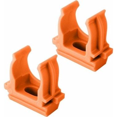 Крепеж-клипса для трубы TDM ПНД 16 мм оранжевая SQ0405-0121