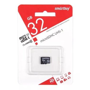 Карта памяти SMARTBUY MicroSDHC 32GB Class10 UHS-I SB32GBSDCL10-00