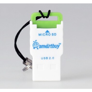 Устройство чтения карт памяти SMARTBUY SBR-707-G MicroSD зеленый