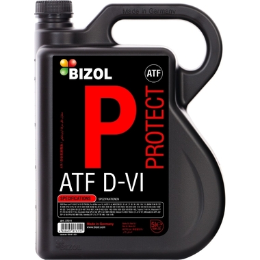 НС-синтетическое трансмиссионное масло для АКПП Bizol Protect ATF D-VI, 5л 27311