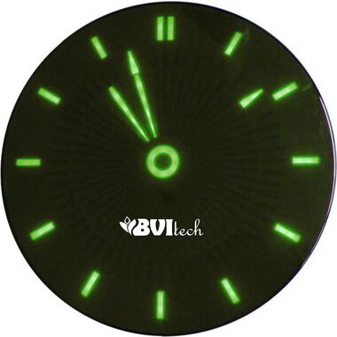 Сетевые часы BVItech зеленый/черный BV-111GKx