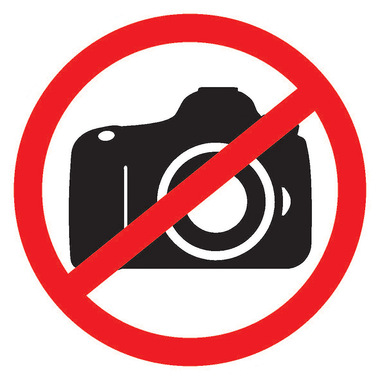 Наклейка-запрещающий знак REXANT Фотосъемка запрещена, 150x150мм 56-0043