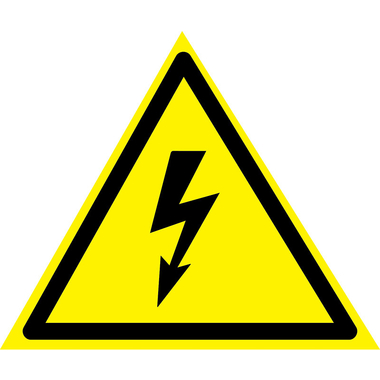 Наклейка знак электробезопасности Опасность поражения электротоком REXANT 85x85x85 мм 20шт 56-0006-4