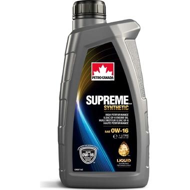 Моторное масло PETRO-CANADA SUPREME SYNTHETIC 0W-16 1л MOSYN16C12