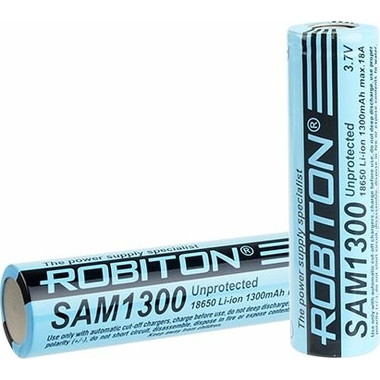 Аккумулятор ROBITON SAM1300 18А Samsung INR18650-13L без защиты 13566