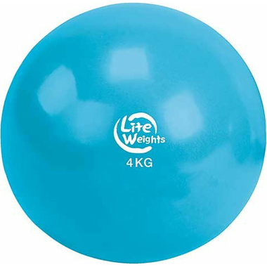 Медбол Lite Weights голубой, 4 кг 1704LW