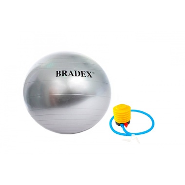 Мяч для фитнеса BRADEX антивзрыв 65 см с насосом SF 0379