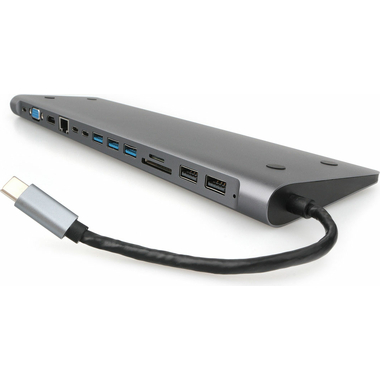 Адаптер интерфейсов Cablexpert USB-C 9-в-1 (Type-C, USB2.0, USB3.1, HDMI,VGA,RJ-45, A-CM-COMBO9-01