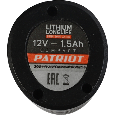 Батарея аккумуляторная Li-ion, 1.5 Ач, 12В для шуруповертов серии The One BR 104Li Patriot 180201107