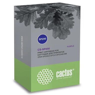 Картридж CACTUS CS-SP200, фиолетовый / 12.7мм,  3м ( CS-SP200 CS-SP200 фиолетовый