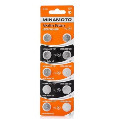 Элементы питания MINAMOTO AG10 LR1130/10BL