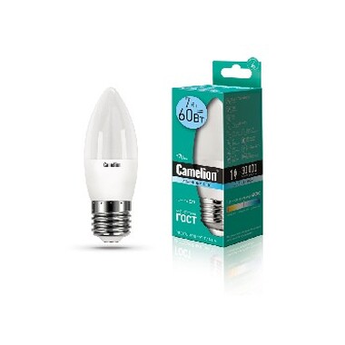Лампа CAMELION LED7-C35/845/E27 (Эл.лампа светодиодная 7Вт 220В)