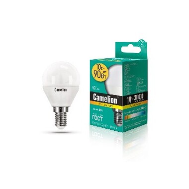 Лампа свтодиодная CAMELION LED10-G45/830/E14 (Эл.лампа светодиодная 10Вт 220В)