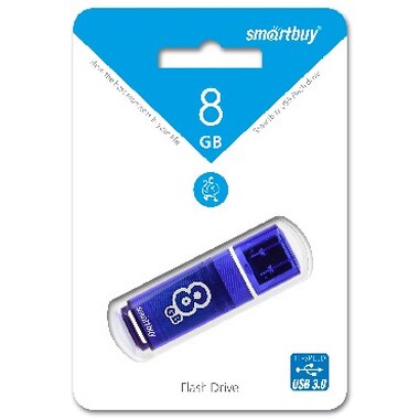 USB флеш 8GB GLOSSY SERIES DARK BLUE USB 3.0 SMARTBUY SB8GBGS-DB