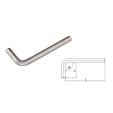 Г-образный 6-гранный ключ 16 мм IZELTAS 4900220160
