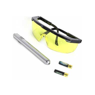 UV набор для поиска утечек фреона Car-tool фонарик + очки CT-M1031