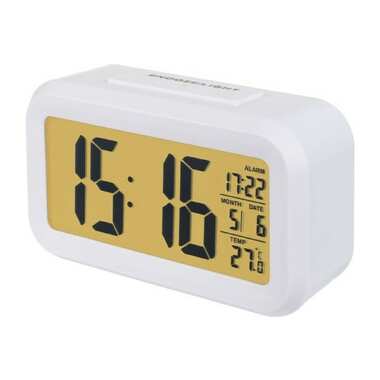 Часы-будильник PERFEO Snuz белый PF-S2166 время температура дата 30 013 214